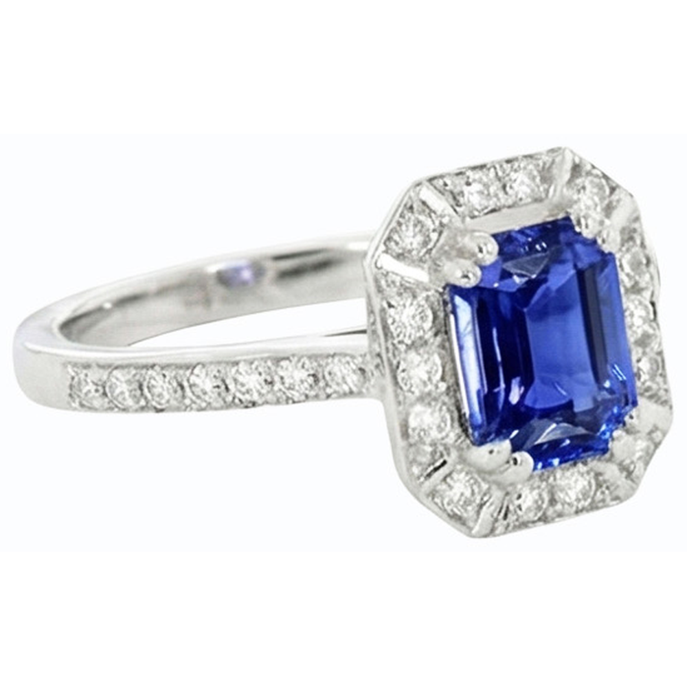 echter round diamant 3Karat ring auf Weiß