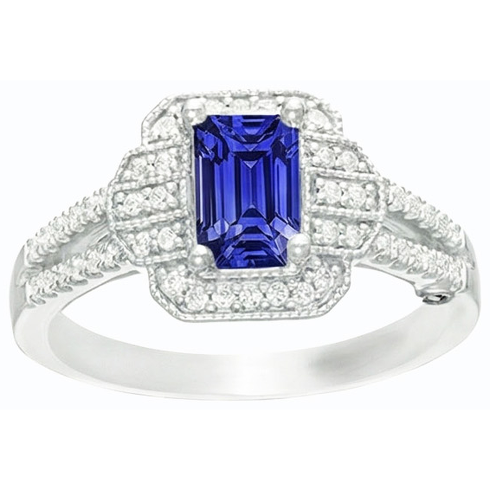 echter round diamant 4Karat ring Profilansicht
