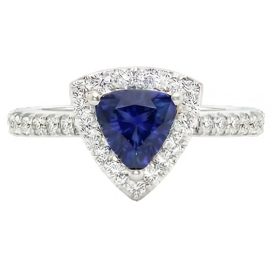 echter trillion diamant 2Karat ring Seitenansicht