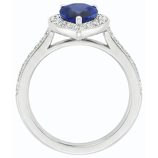 echter round diamant 4.50Karat ring Vorderansicht