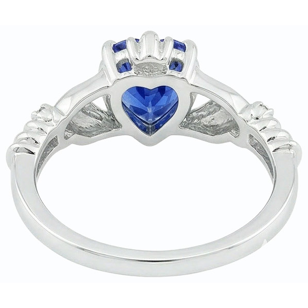 echter round diamant 2Karat ring auf Weiß