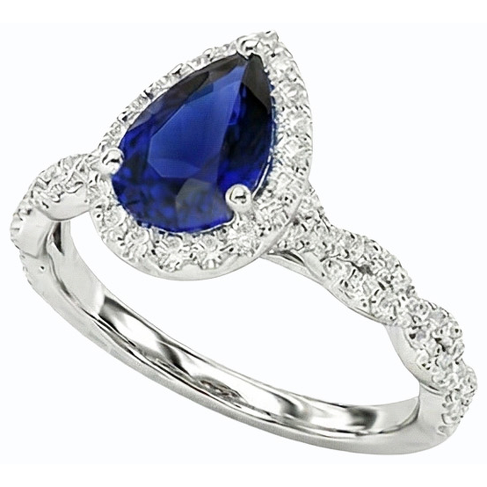 echter round diamant 4Karat ring Seitenansicht