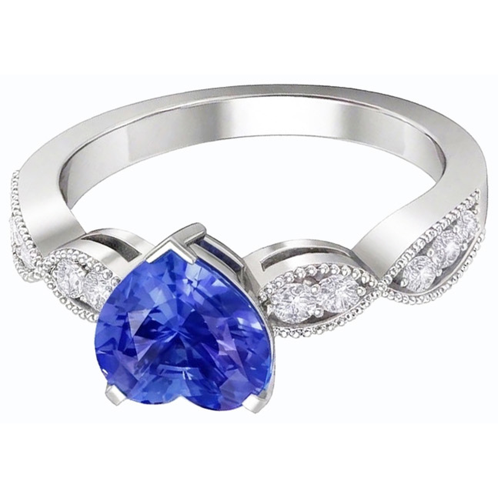 echter round diamant 3Karat ring Detailansicht