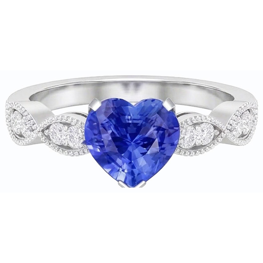 echter round diamant 3Karat ring Seitenansicht