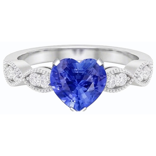 echter round diamant 3Karat ring Seitenansicht