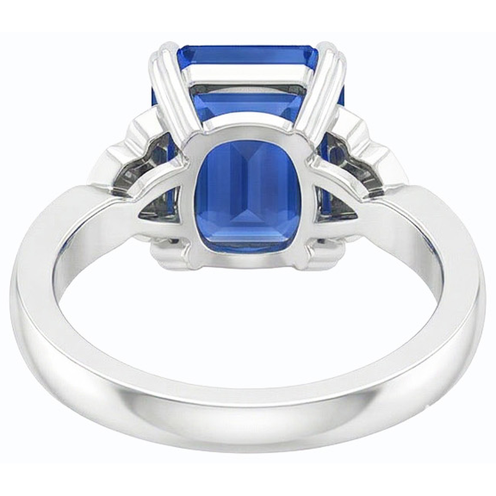 echter round diamant 3Karat ring auf Weiß