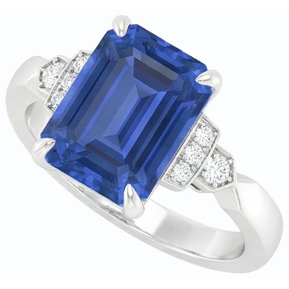 echter round diamant 3Karat ring Detailansicht