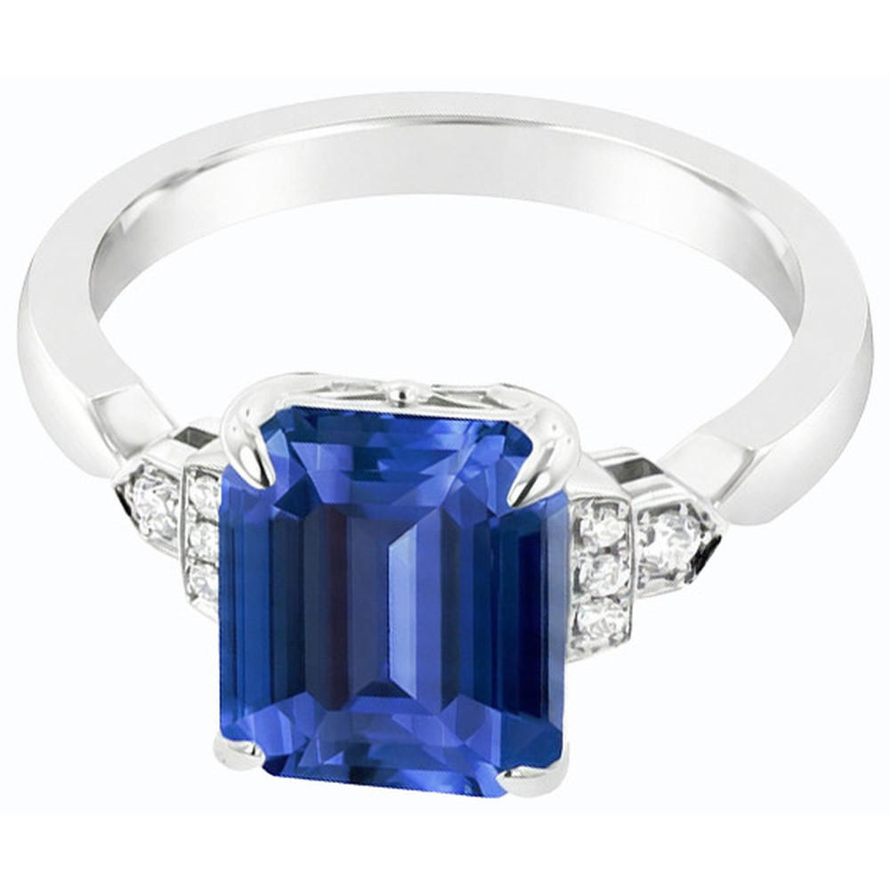 echter round diamant 3Karat ring Draufsicht