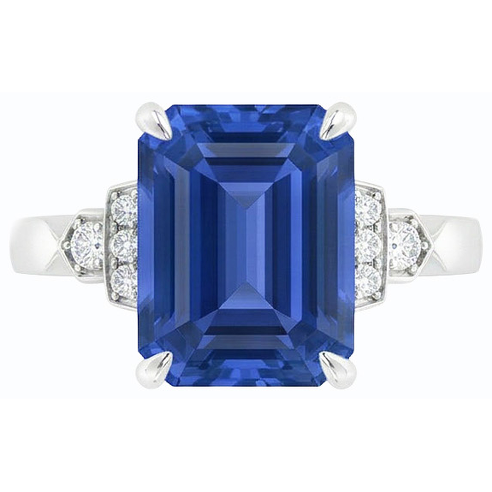 echter round diamant 3Karat ring Seitenansicht