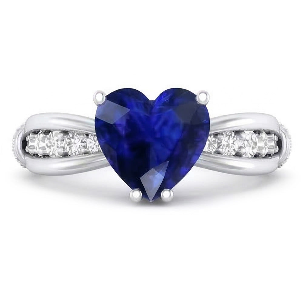 echter round diamant 3.50Karat ring Detailansicht
