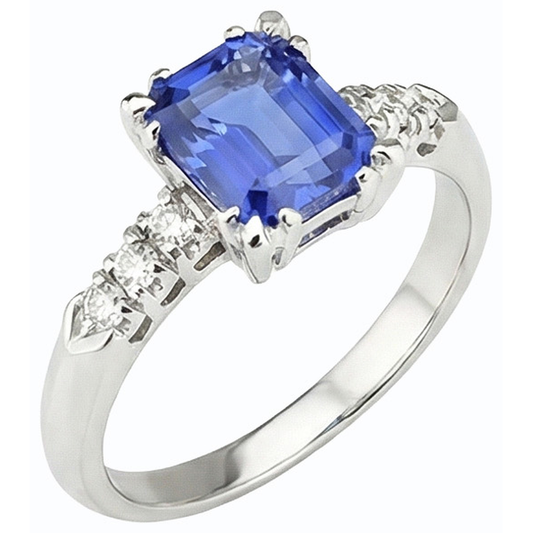 echter round diamant 3Karat ring Seitenansicht