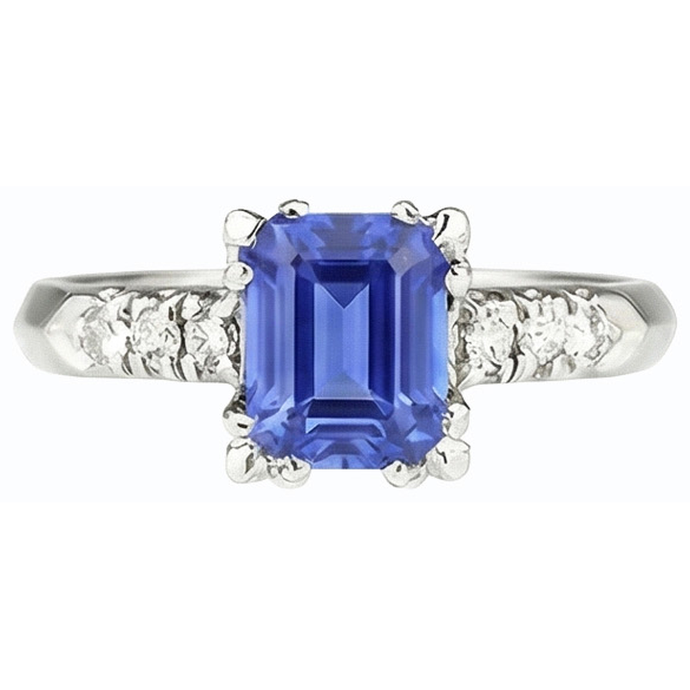 echter round diamant 3Karat ring auf Weiß