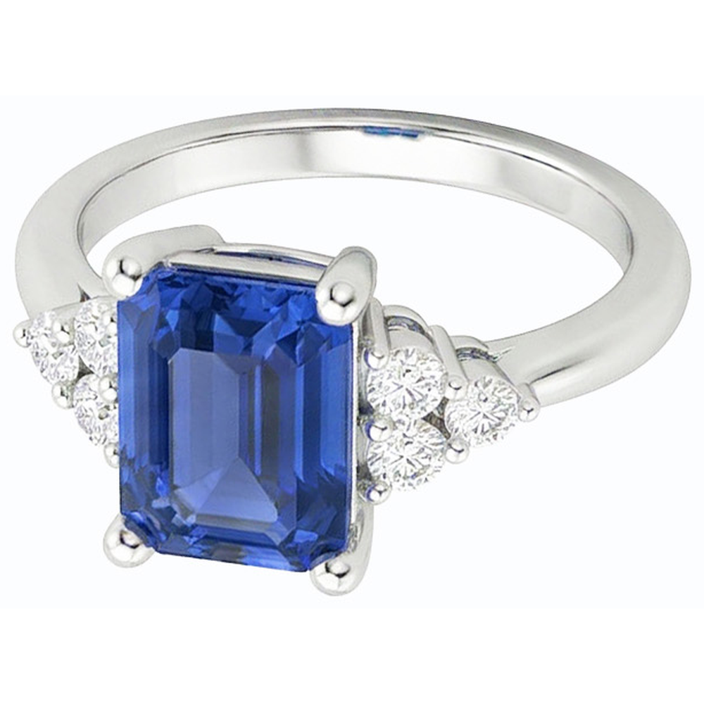 echter round diamant 3.50Karat ring Detailansicht