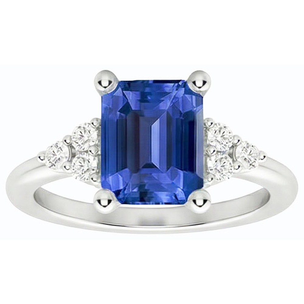 echter round diamant 3.50Karat ring Profilansicht