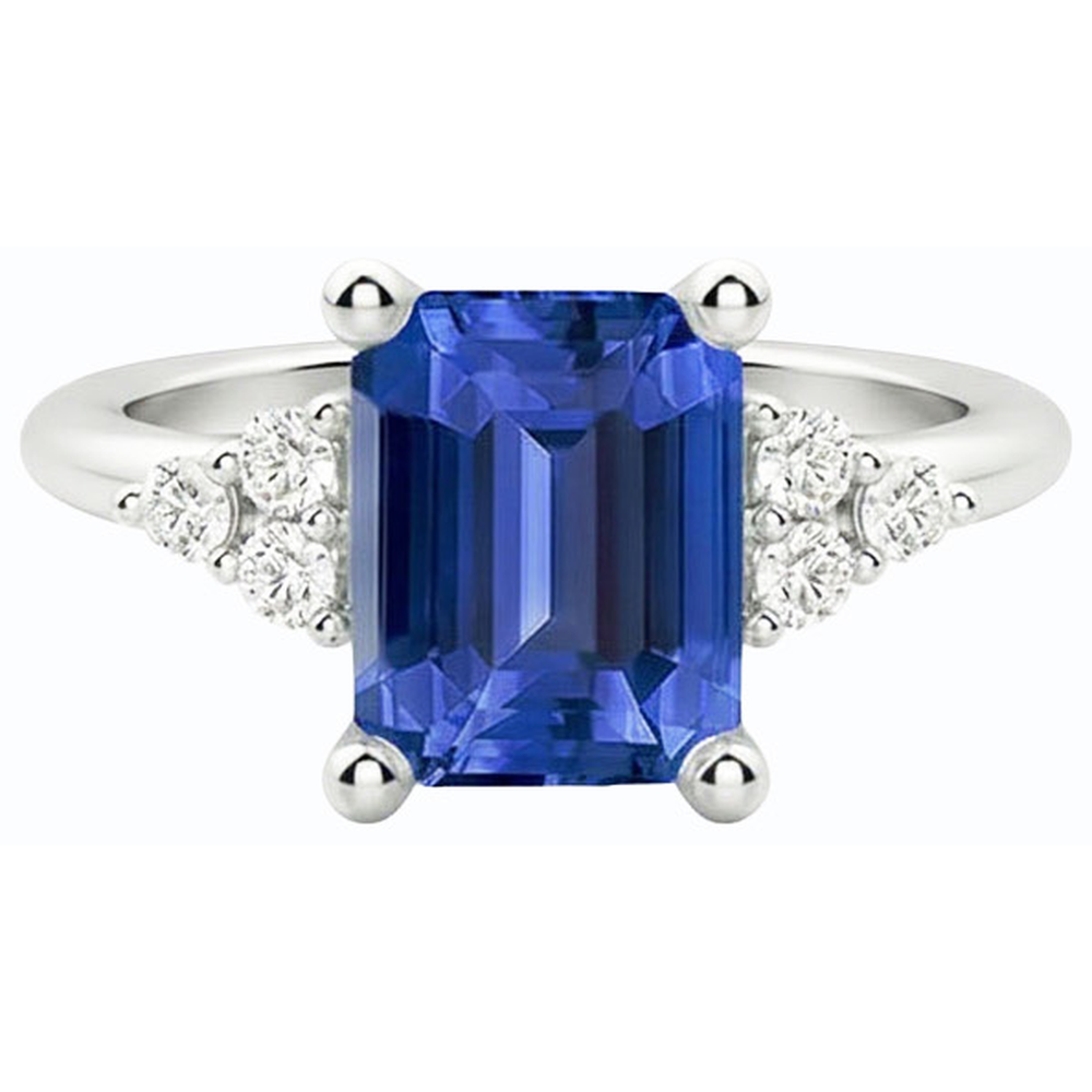 echter round diamant 3.50Karat ring auf Weiß