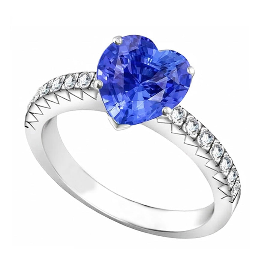 echter round diamant 4Karat ring Detailansicht