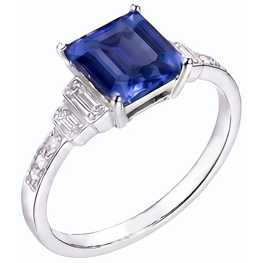 echter round diamant 3Karat ring Seitenansicht