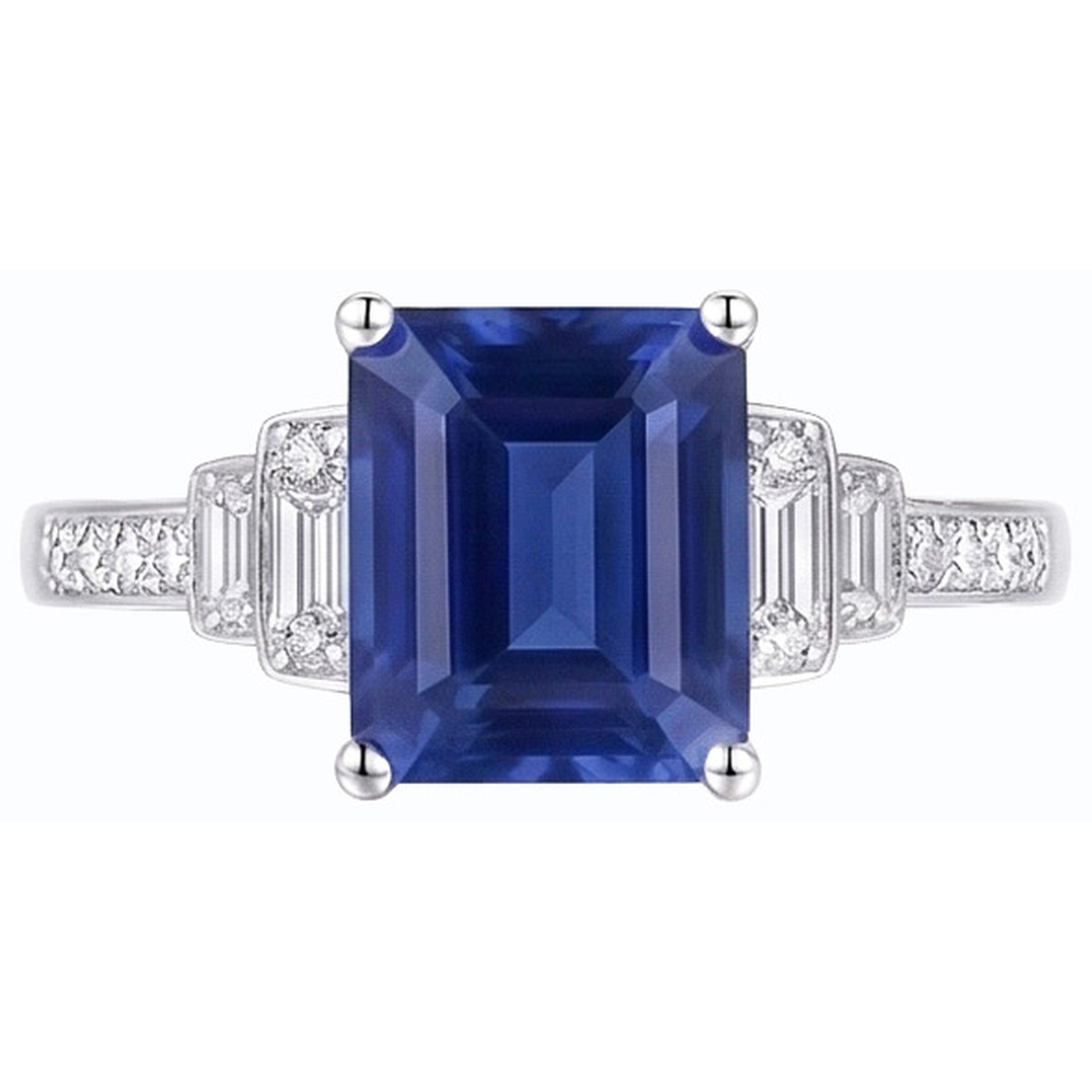 echter round diamant 3Karat ring Vorderansicht