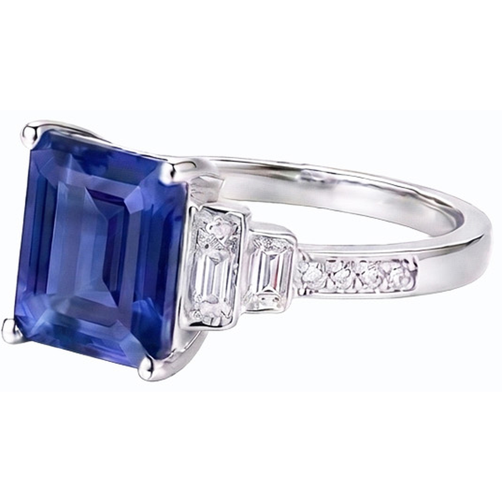 echter round diamant 3Karat ring Detailansicht