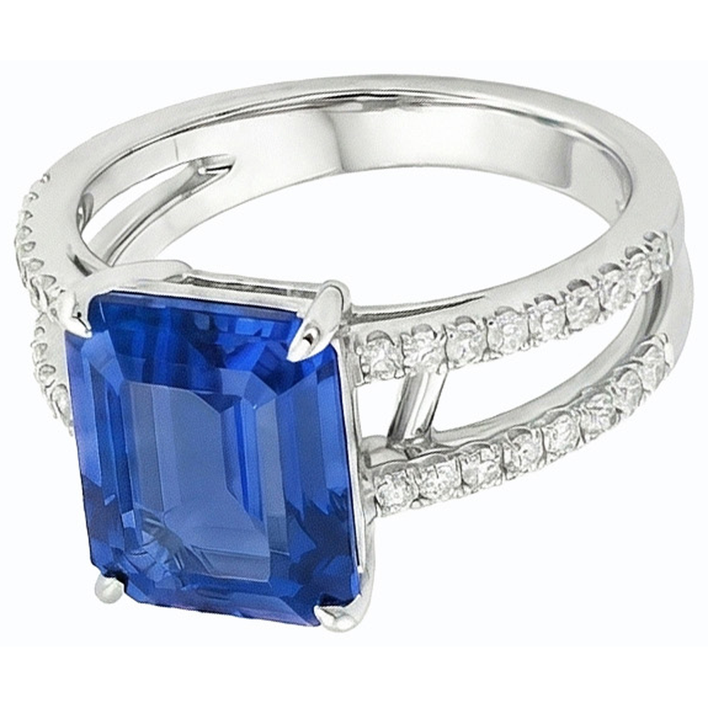 echter round diamant 4.50Karat ring Detailansicht