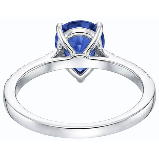 echter round diamant 4Karat ring Seitenansicht
