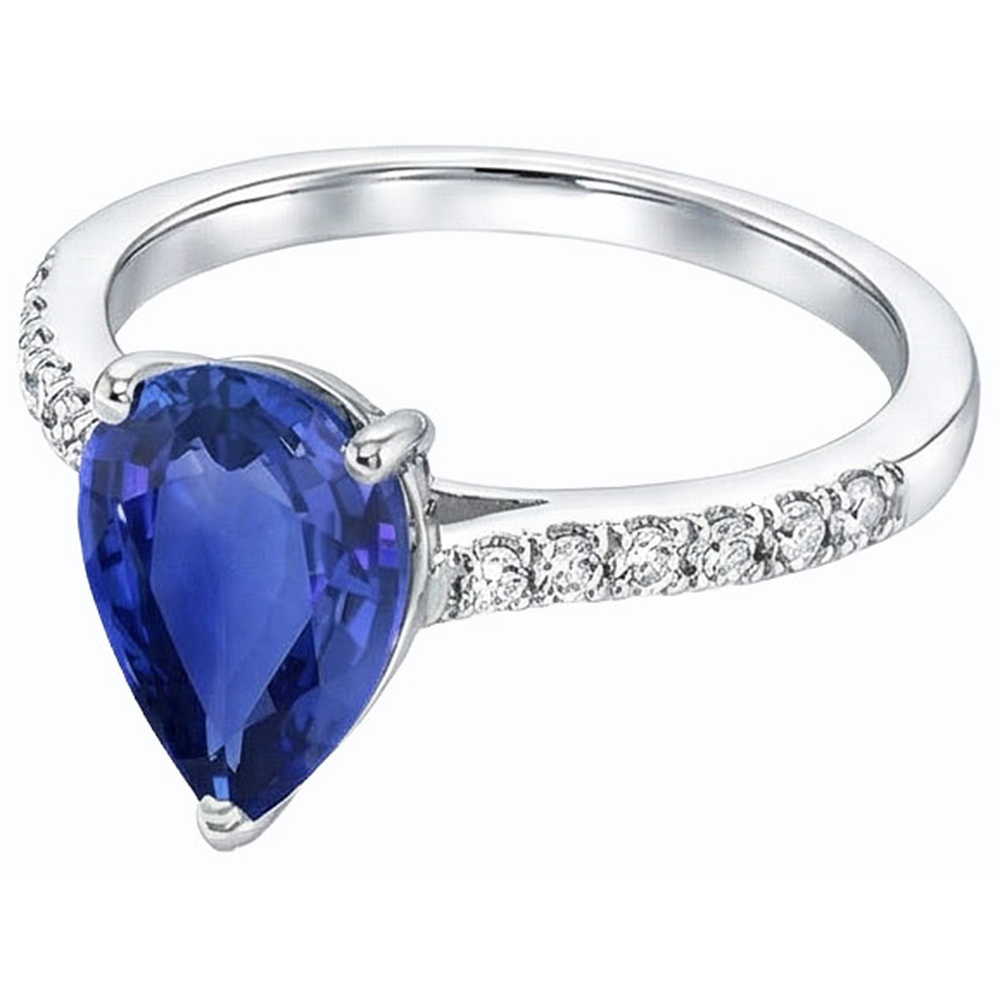 echter round diamant 4Karat ring Detailansicht