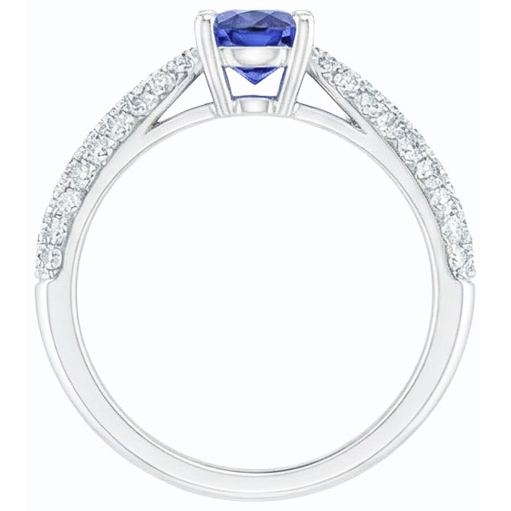echter round diamant 2.50Karat ring Detailansicht