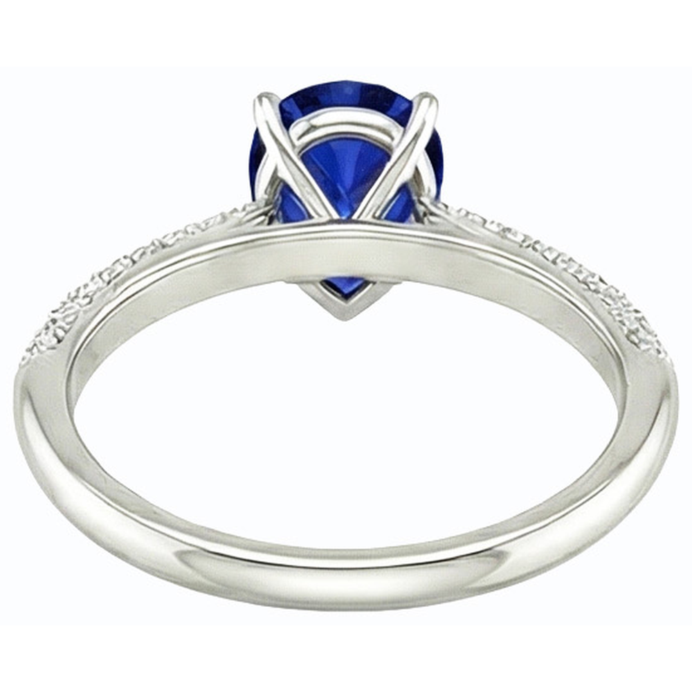 echter round diamant 3Karat ring Detailansicht