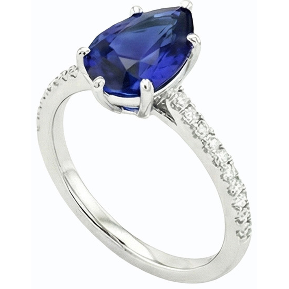 echter round diamant 3.50Karat ring Seitenansicht