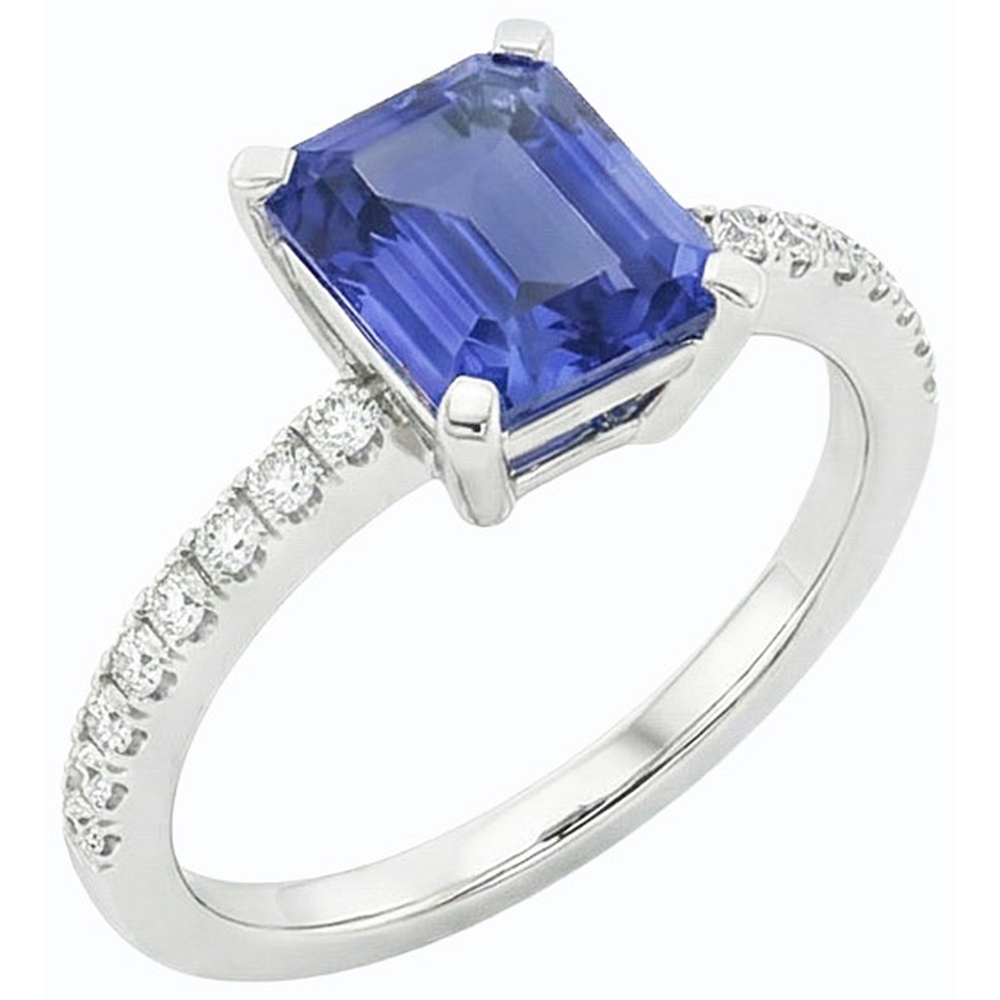 echter round diamant 3Karat ring Seitenansicht
