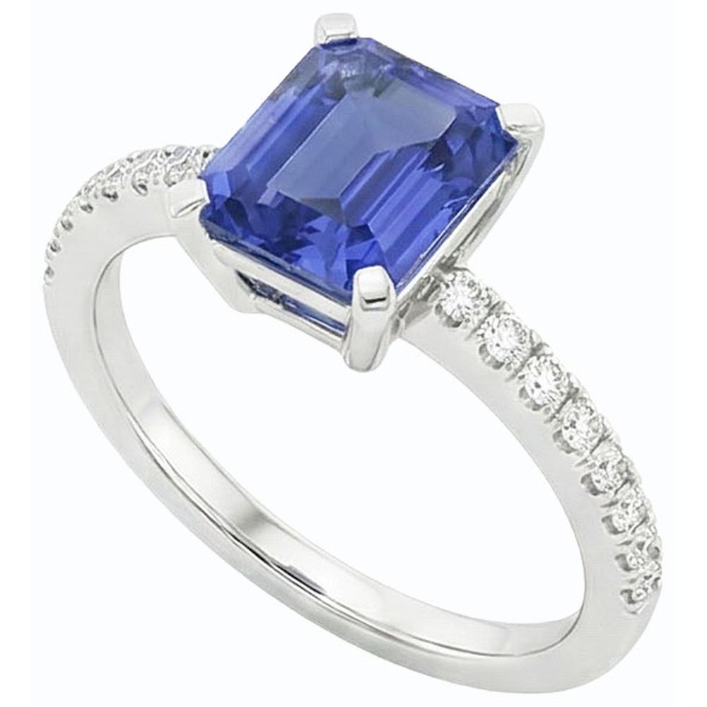 echter round diamant 3Karat ring Detailansicht