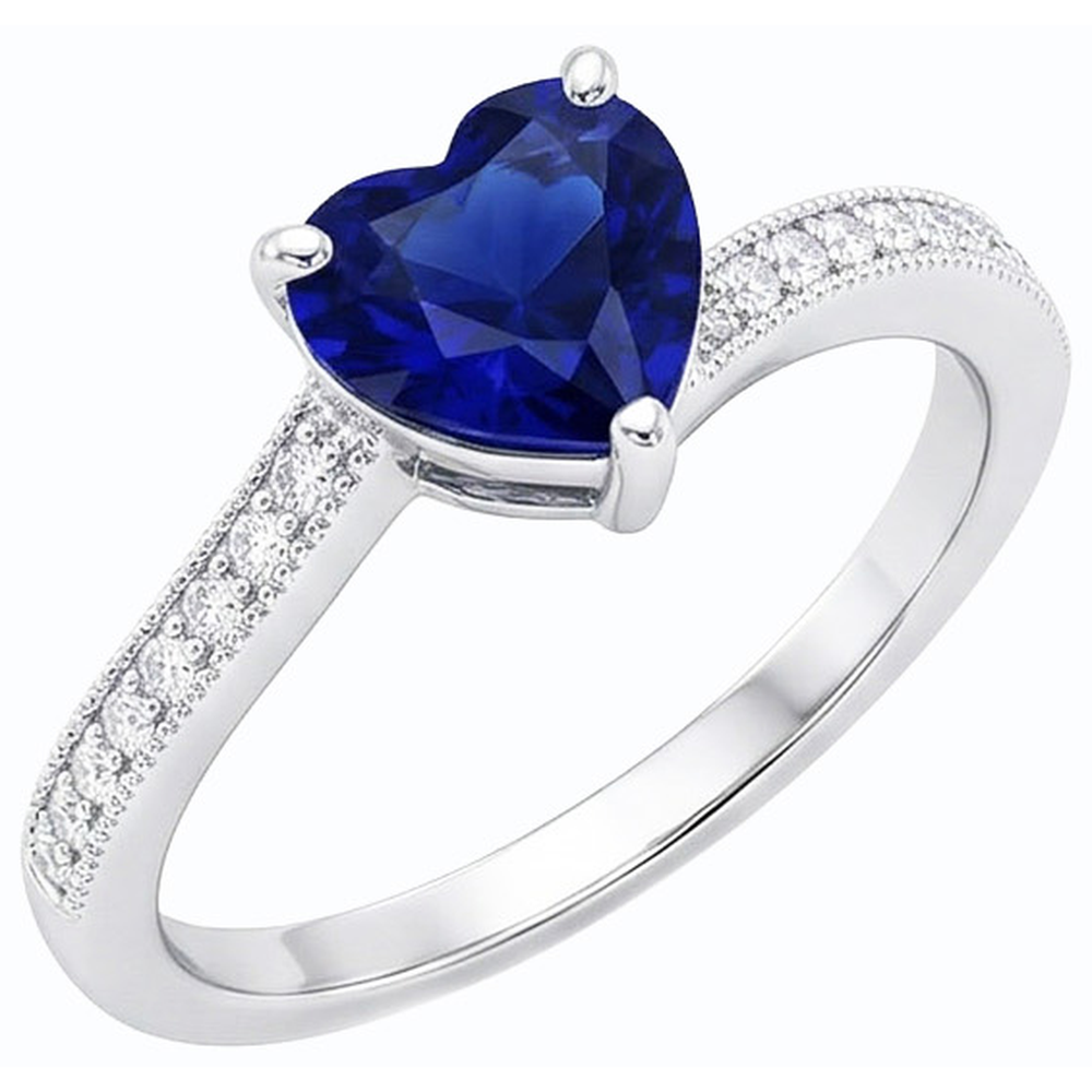 echter round diamant 2Karat ring Vorderansicht