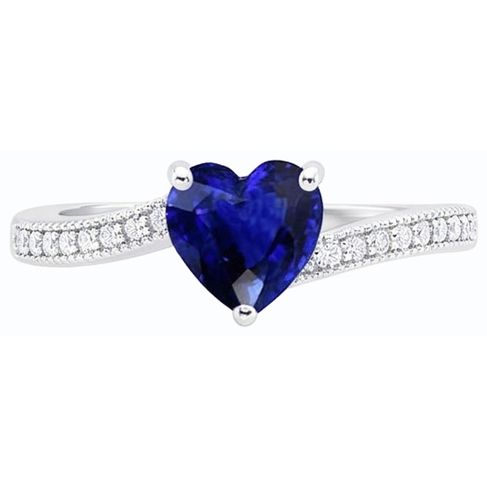 echter round diamant 2Karat ring Seitenansicht