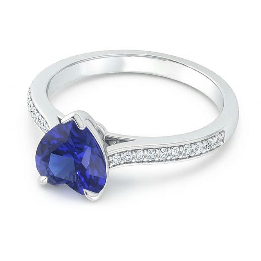 echter round diamant 3Karat ring Draufsicht