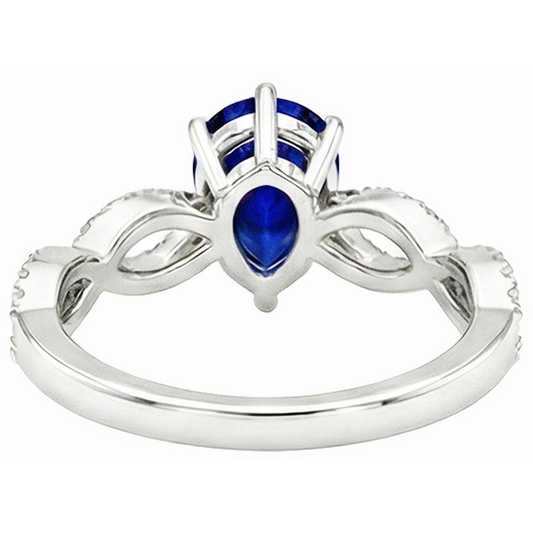 echter round diamant 3Karat ring Seitenansicht