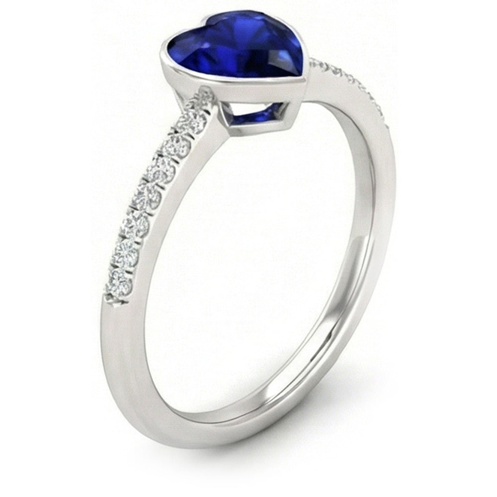 echter round diamant 2.50Karat ring Vorderansicht