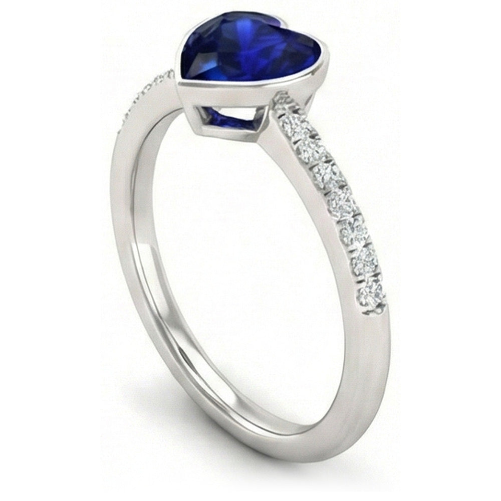 echter round diamant 2.50Karat ring Detailansicht