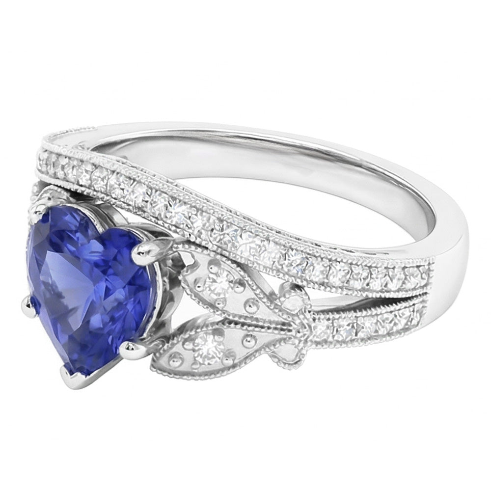 echter round diamant 3Karat ring Draufsicht