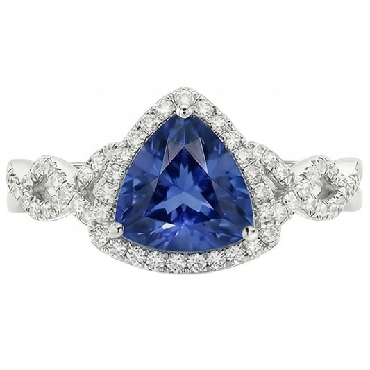 echter trillion diamant 3Karat ring Seitenansicht