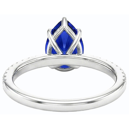echter round diamant 3.50Karat ring Seitenansicht