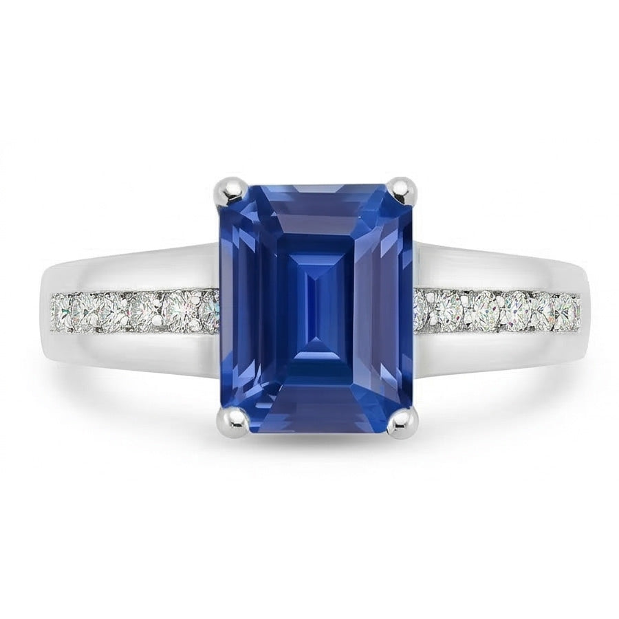 echter round diamant 2.50Karat ring Seitenansicht