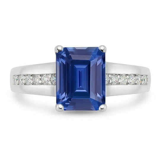 echter round diamant 2.50Karat ring Seitenansicht