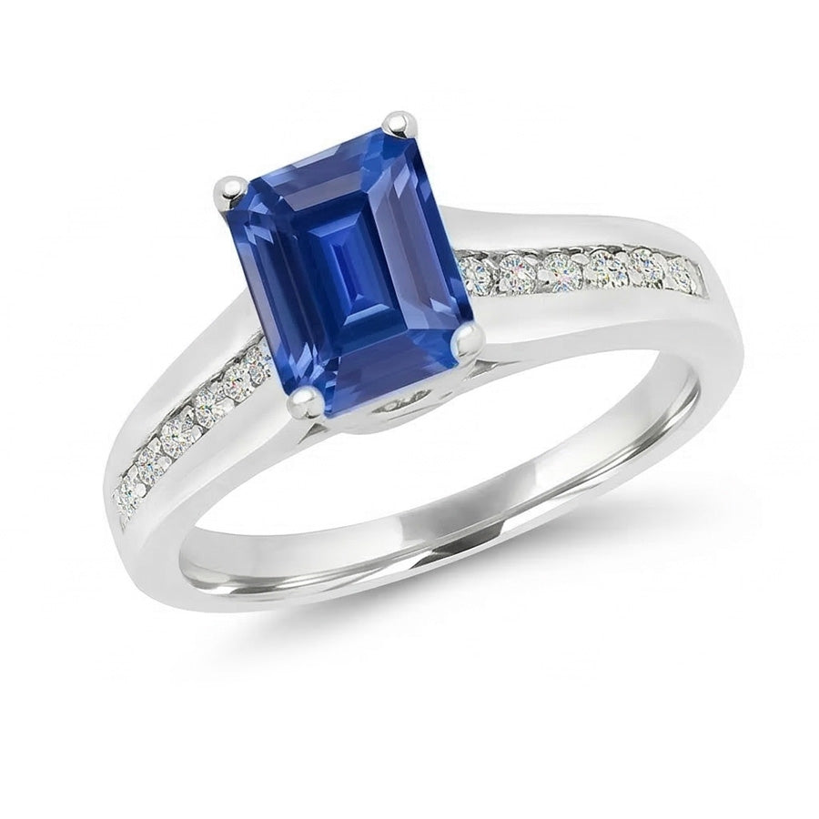 echter round diamant 2.50Karat ring Profilansicht