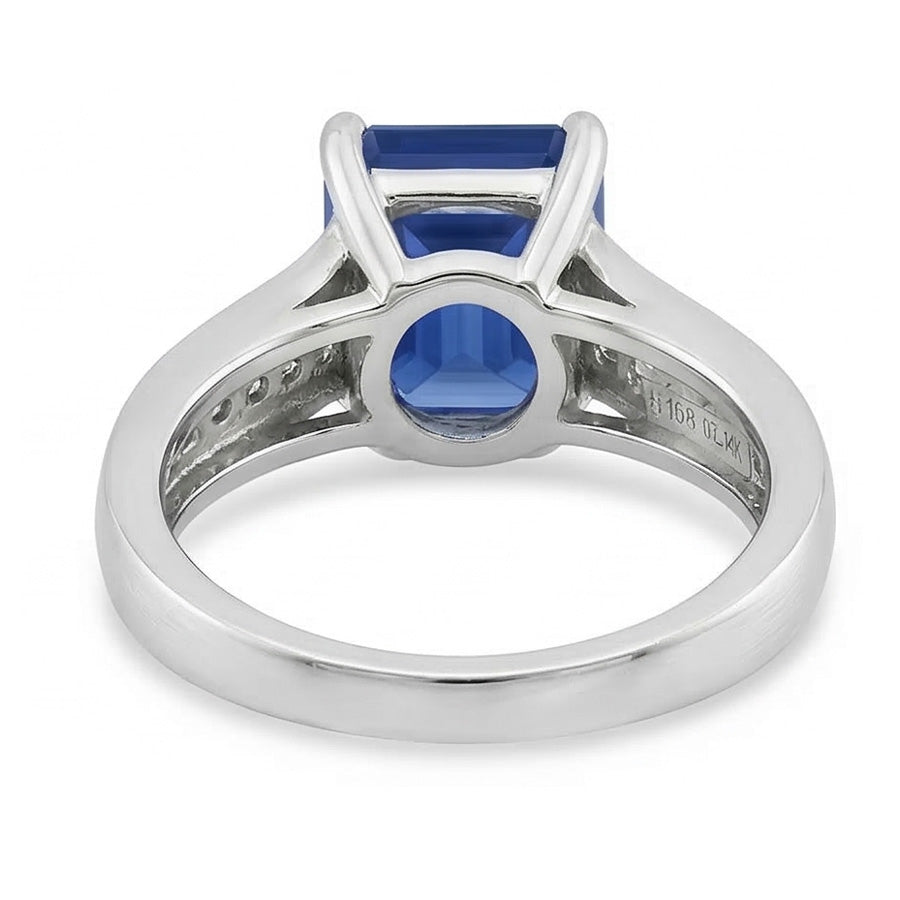 echter round diamant 2.50Karat ring auf Weiß