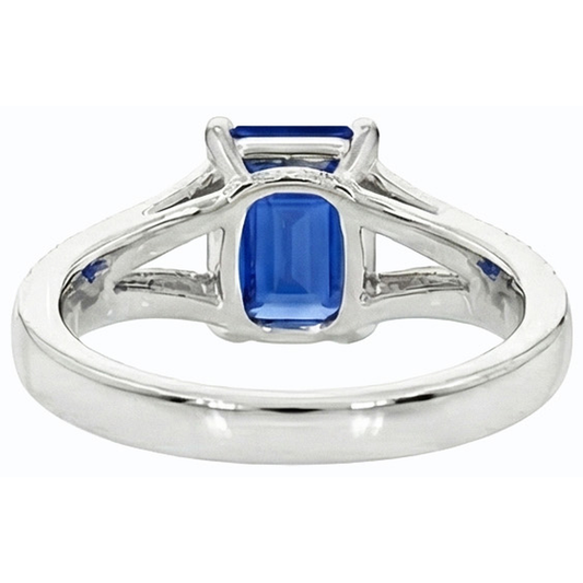 echter round diamant 3Karat ring Seitenansicht