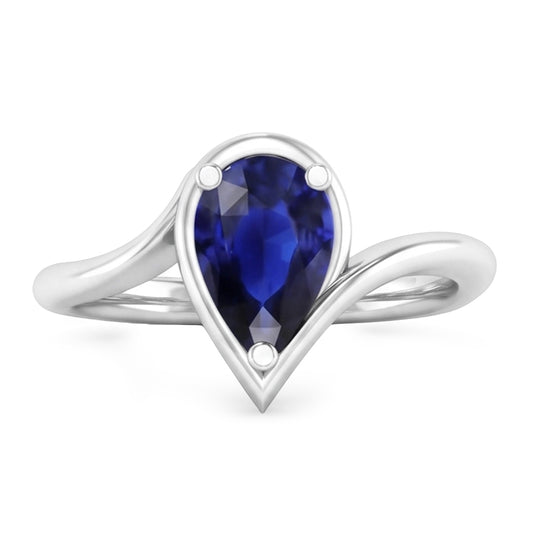 Naturreiner Kornblumenblauer Saphir Schmuckstein-Ring 1,50 Karat