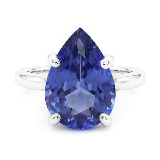 Naturreiner Kornblumenblauer Saphir Schmuckstein-Ring 3 Karat