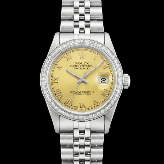 echter round diamant watch Detailansicht