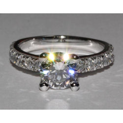 Novo-Ring 1,51 ct. Solitär-Echt Diamant-Verlobungsring, echt neu