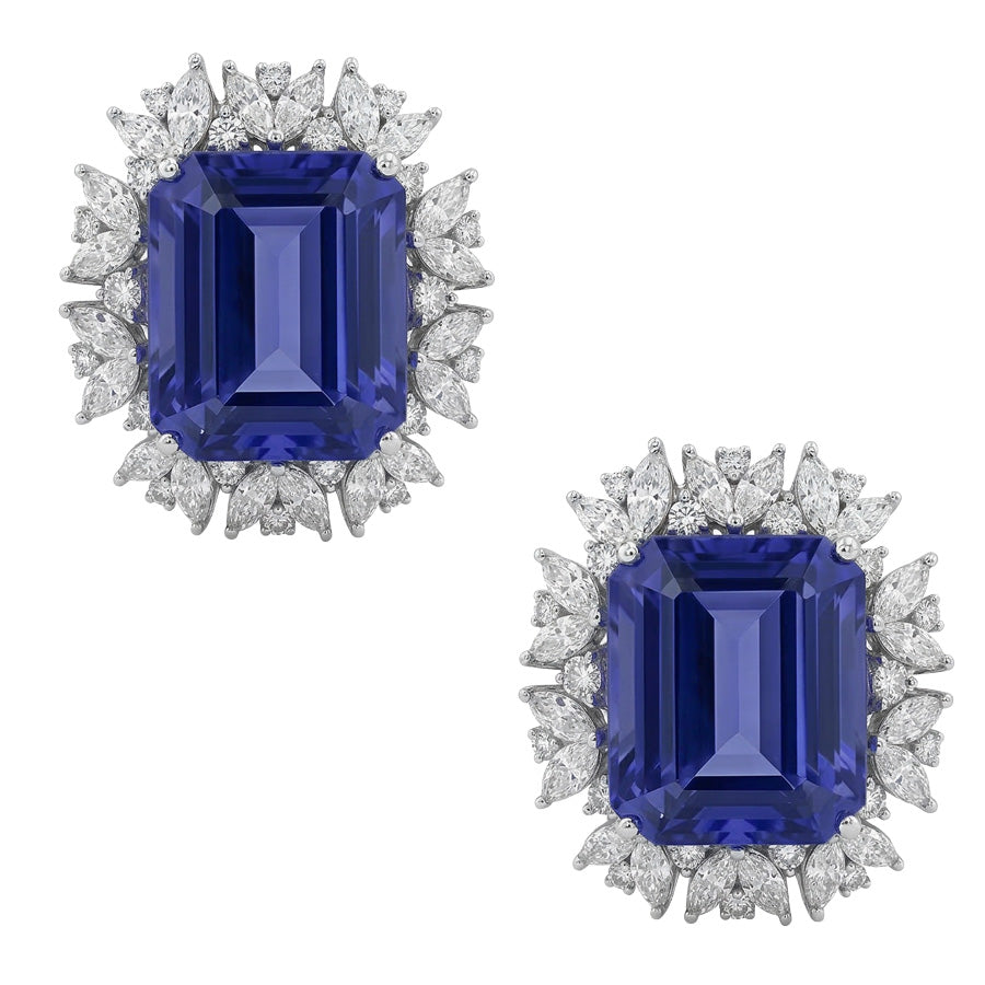 echter marquise diamant 4.00Karat ohrring Detailansicht